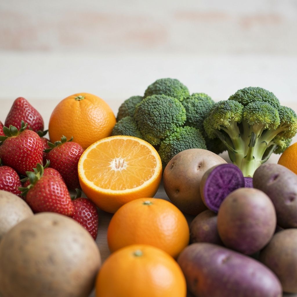 Variety of nutritious foods